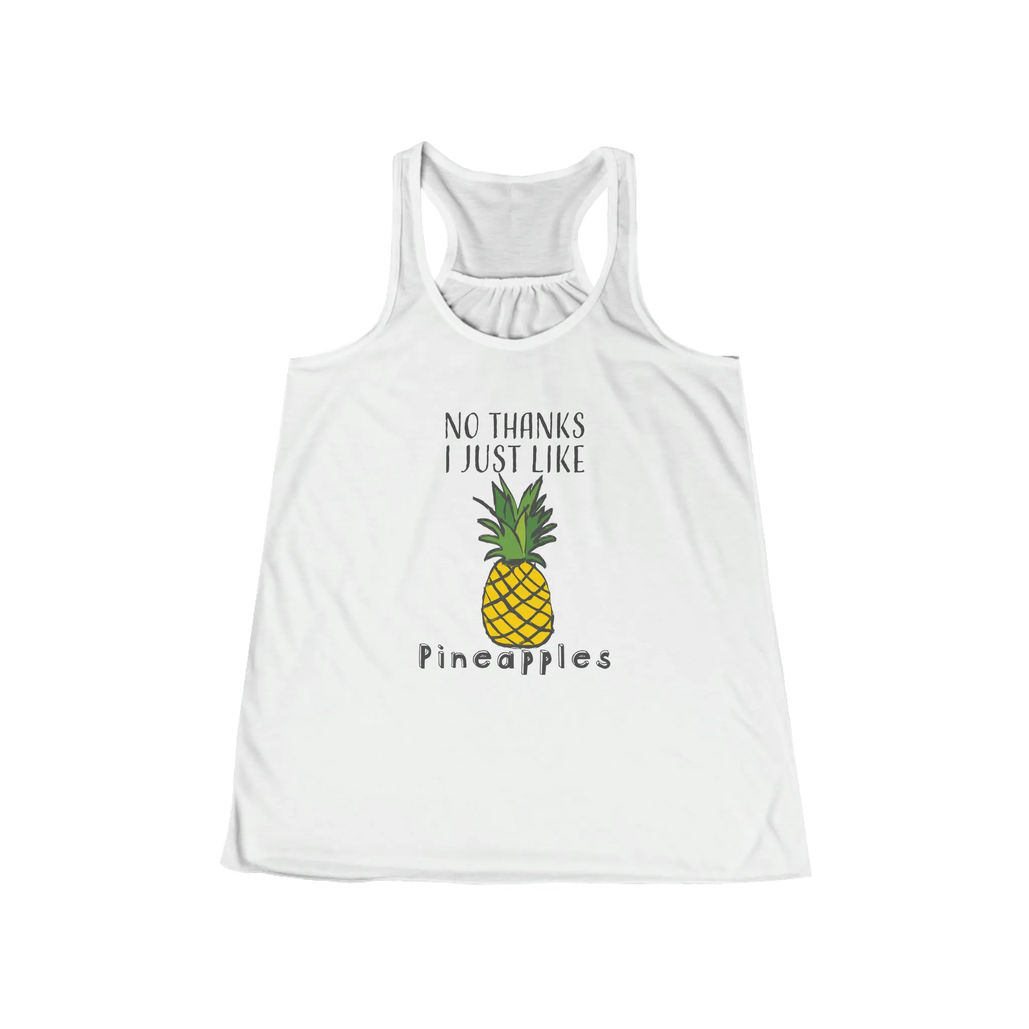Pineapple Funny Shirt - Women's Flowy Racerback Tank