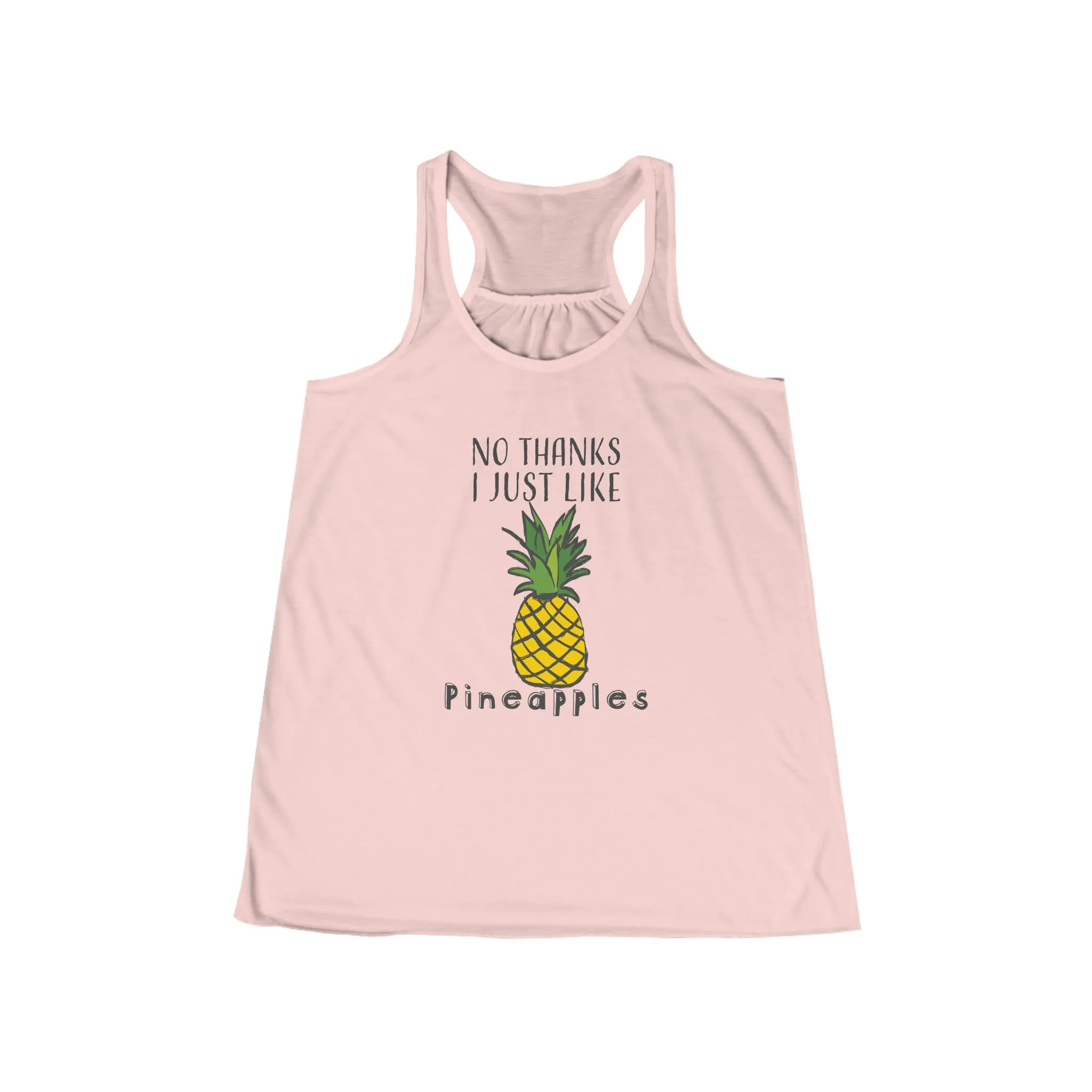 Pineapple Funny Shirt - Women's Flowy Racerback Tank