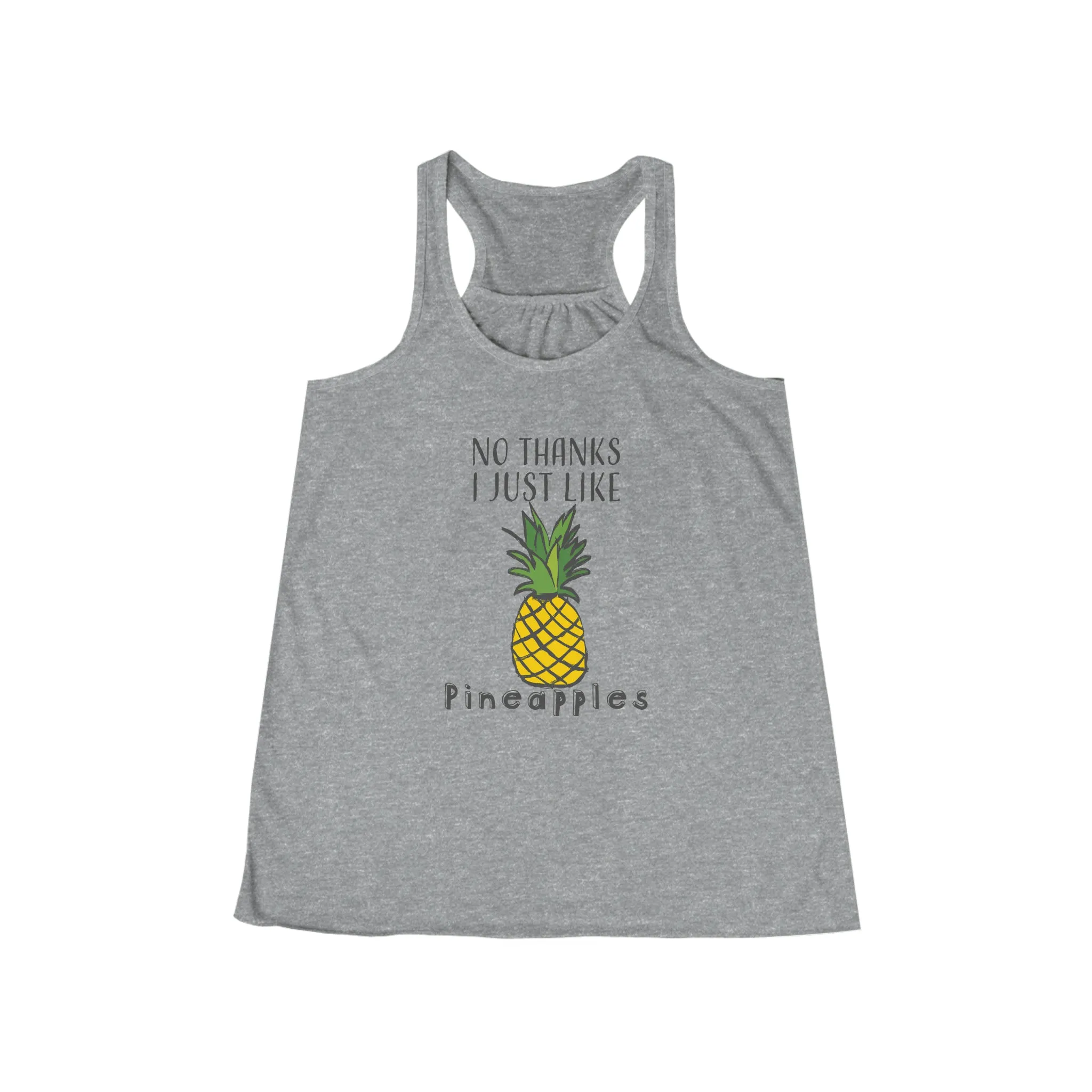 Pineapple Funny Shirt - Women's Flowy Racerback Tank
