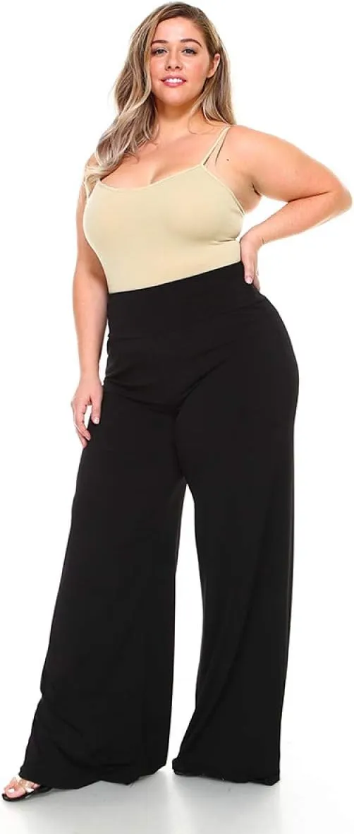 Plus Size Palazzo Wide Leg Casual Simple Everyday wear Pants