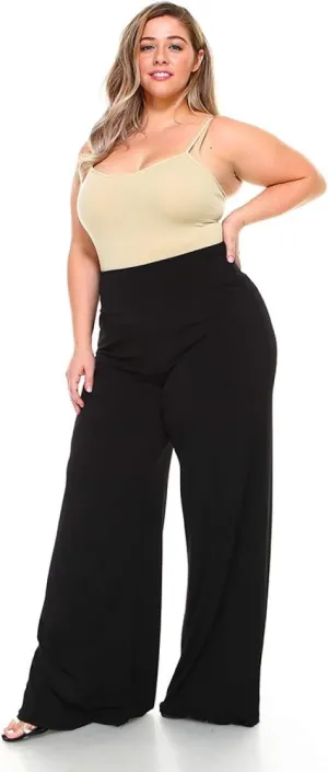 Plus Size Palazzo Wide Leg Casual Simple Everyday wear Pants