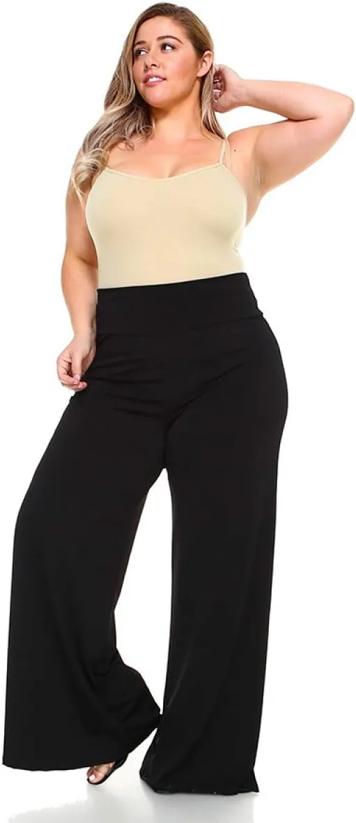 Plus Size Palazzo Wide Leg Casual Simple Everyday wear Pants