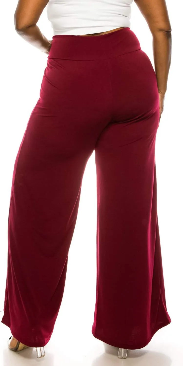 Plus Size Palazzo Wide Leg Casual Simple Everyday wear Pants