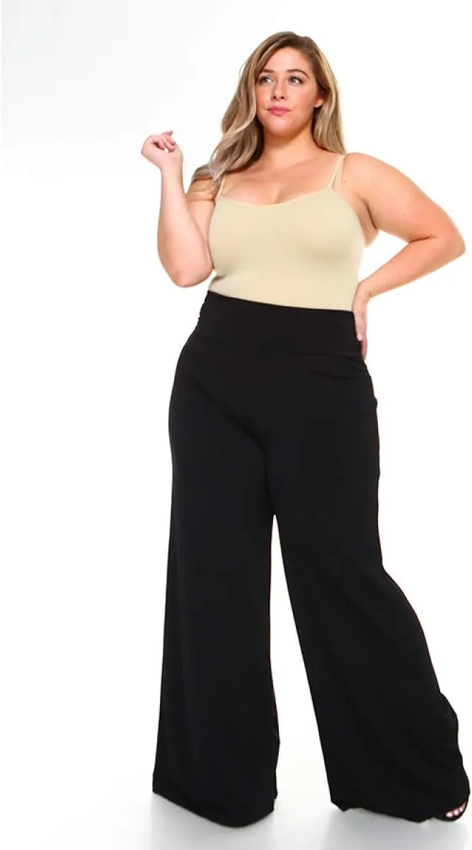 Plus Size Palazzo Wide Leg Casual Simple Everyday wear Pants