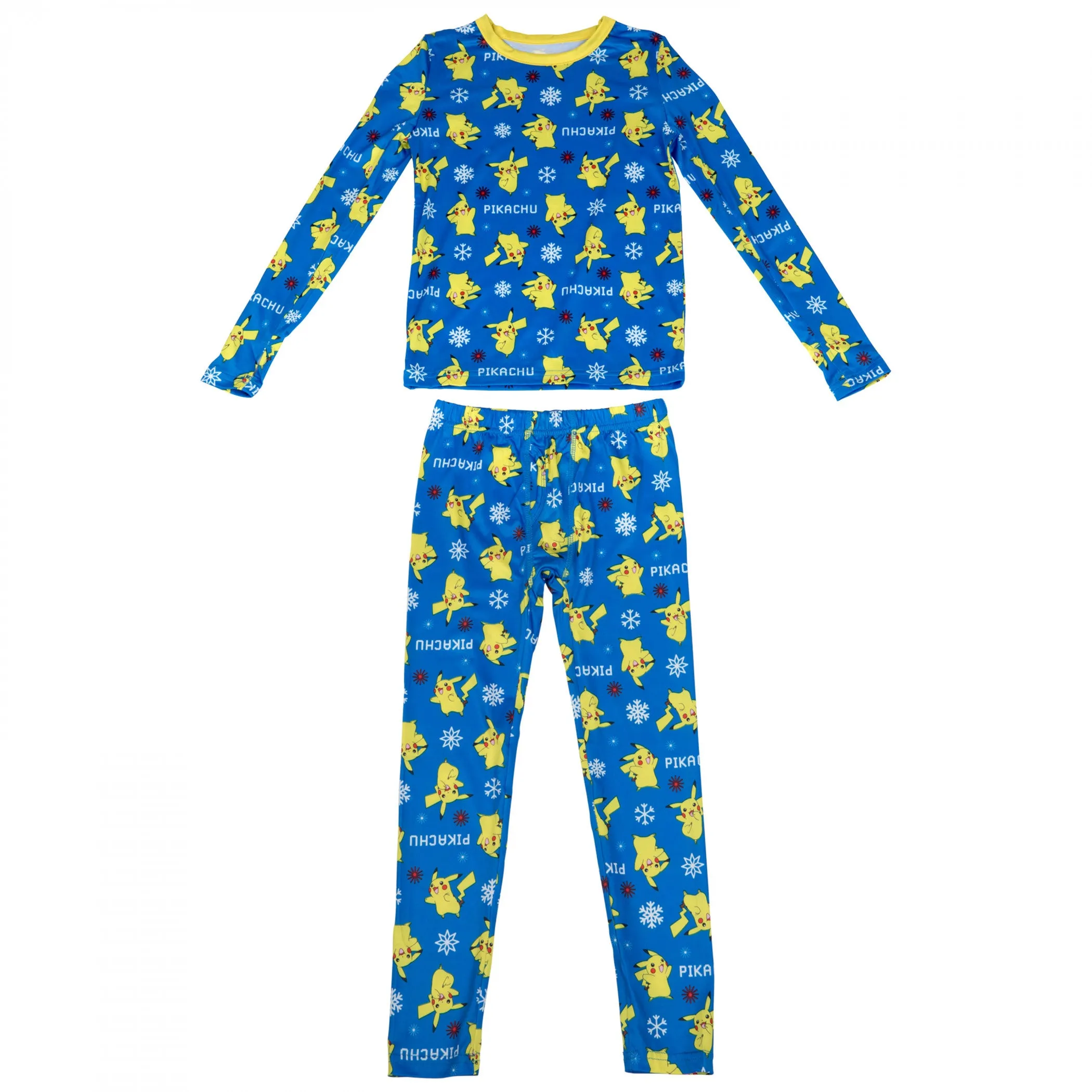 Pokemon Pikachu Expressions All Over Print Boys 2-Piece Pajama Set
