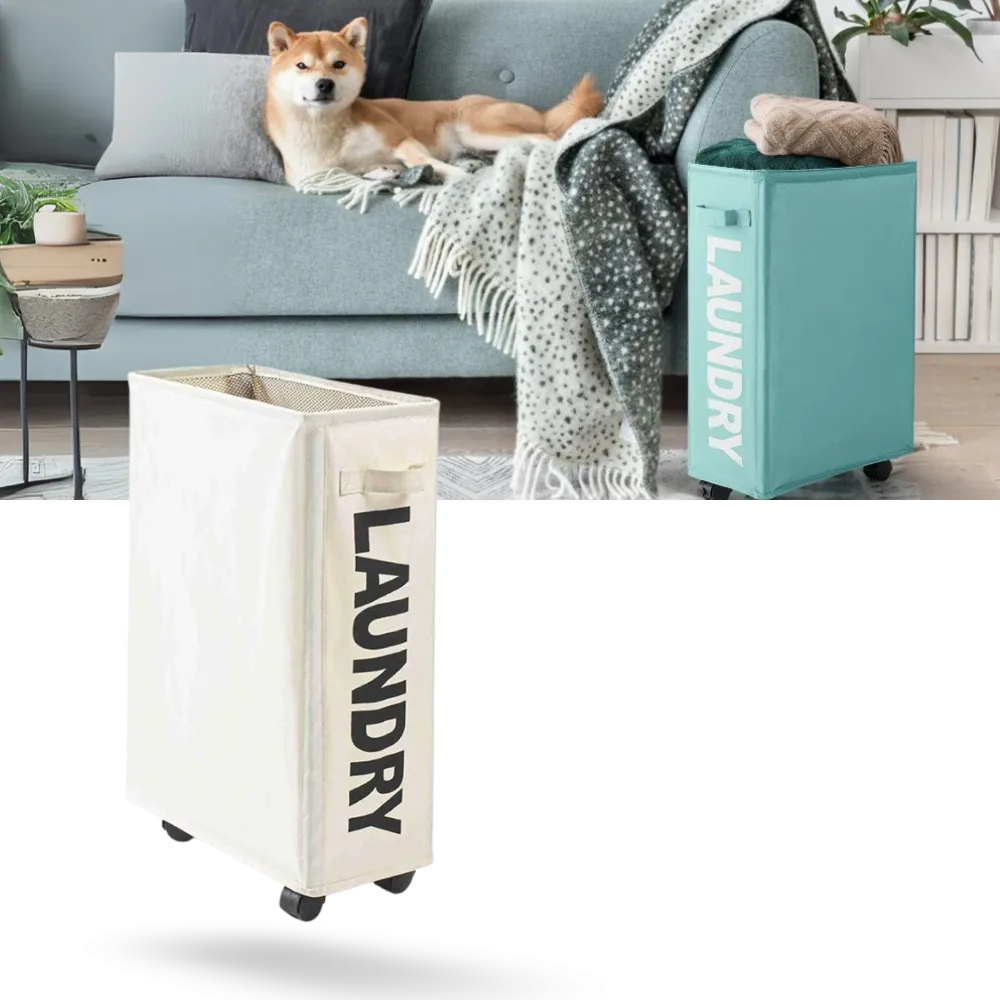 Portable Laundry Basket with Wheels