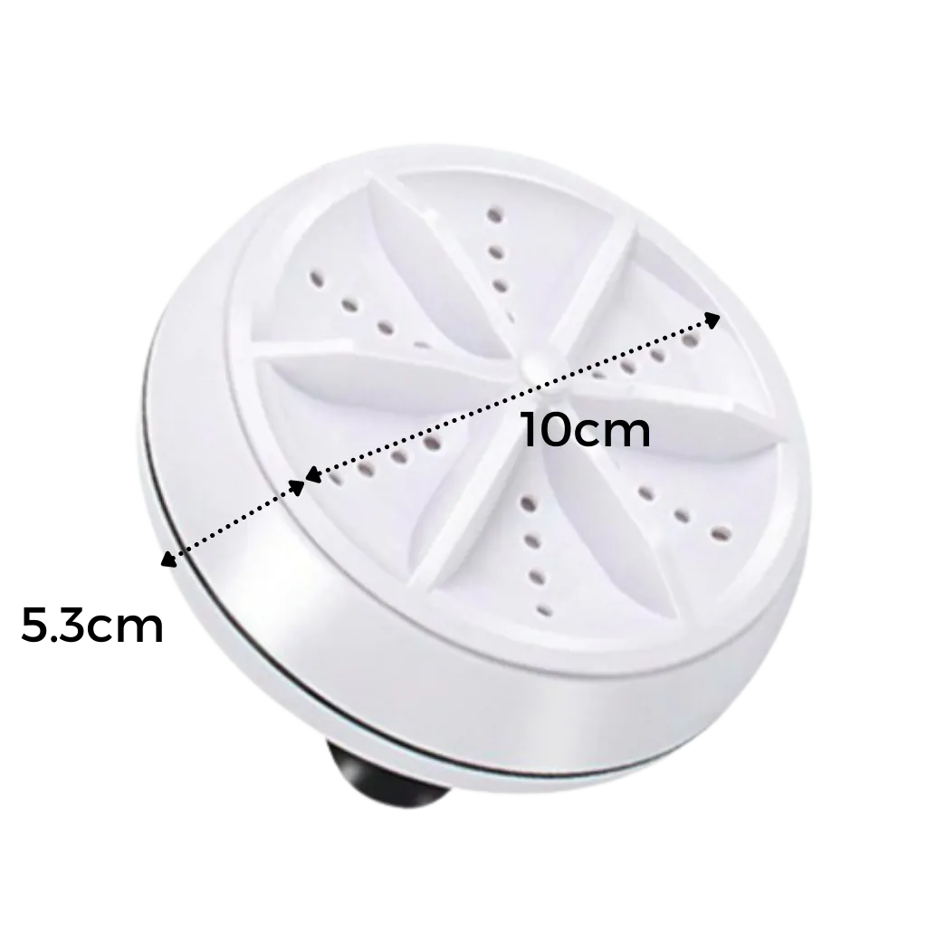 Portable ultrasonic dishwasher & laundry machine