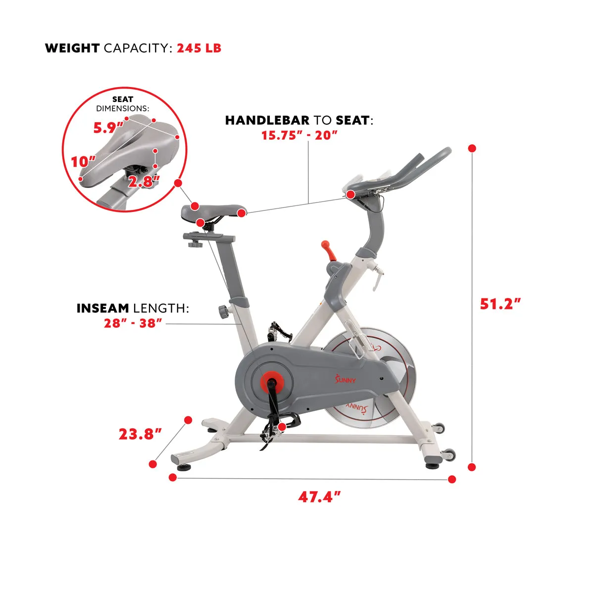 Pro Lite Indoor Cycling Bike Belt Drive