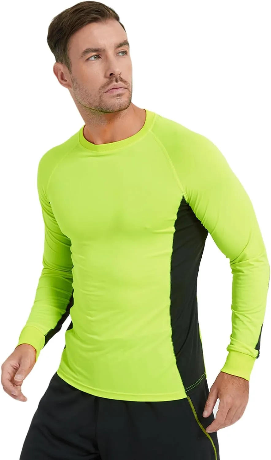 ProtectX 2 Pack Men's Long Sleeve Sun Protection Shirts Quick Dry UPF 50  Athletic Shirt for Workout Hiking Fishing