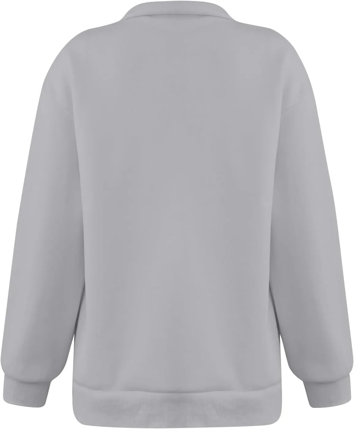 Quarter Zip Pullover for Women Fall Long Sleeve Y2k Clothes Drop Shoulder Blouses Casual Sweaters Half Zip Sweatshirt