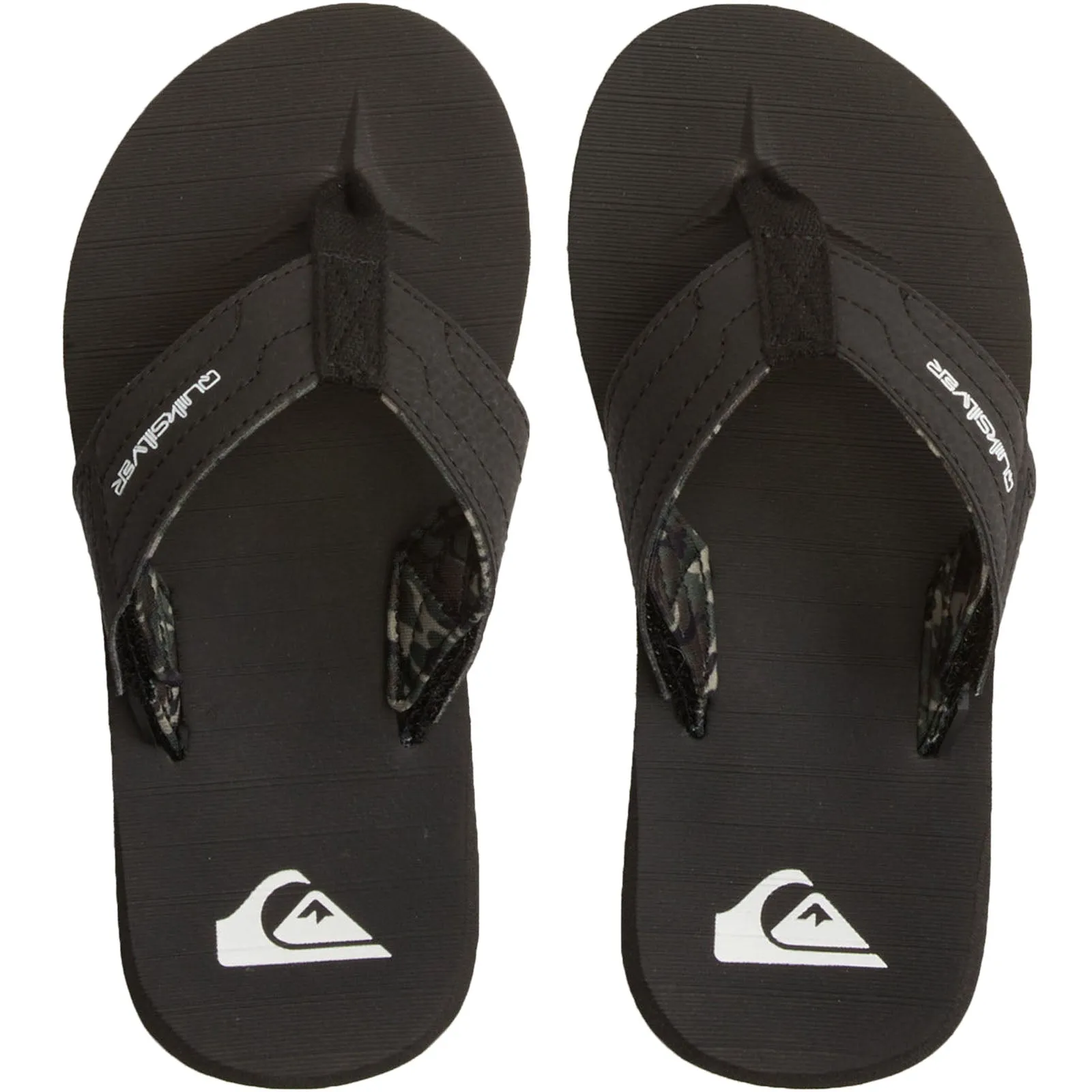 Quiksilver Kids Carver Switch Flip Flops - Black