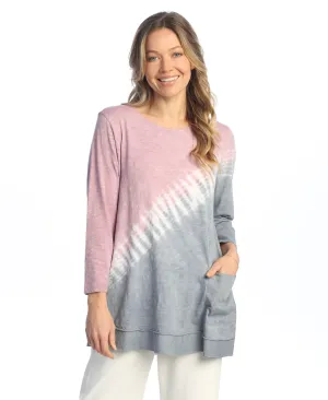 "Ascent" Tie-Dye Mineral Washed Double Gauze Boxy Top - M94-2016