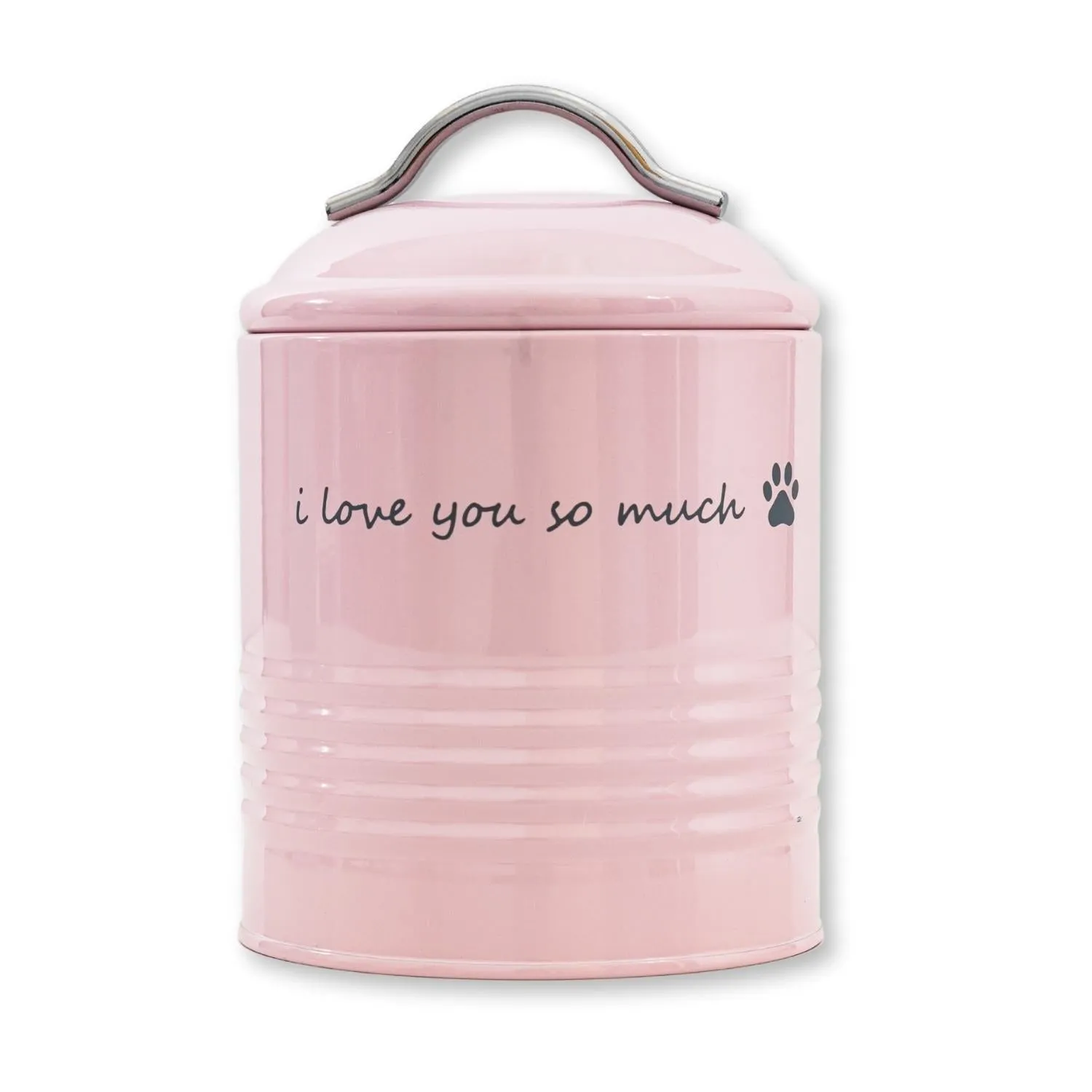 "I Love You So Much" Dog Treat Canister Gift Set – Airtight & Stylish Storage, Durable, Non-Toxic Material by American Pet Supplies