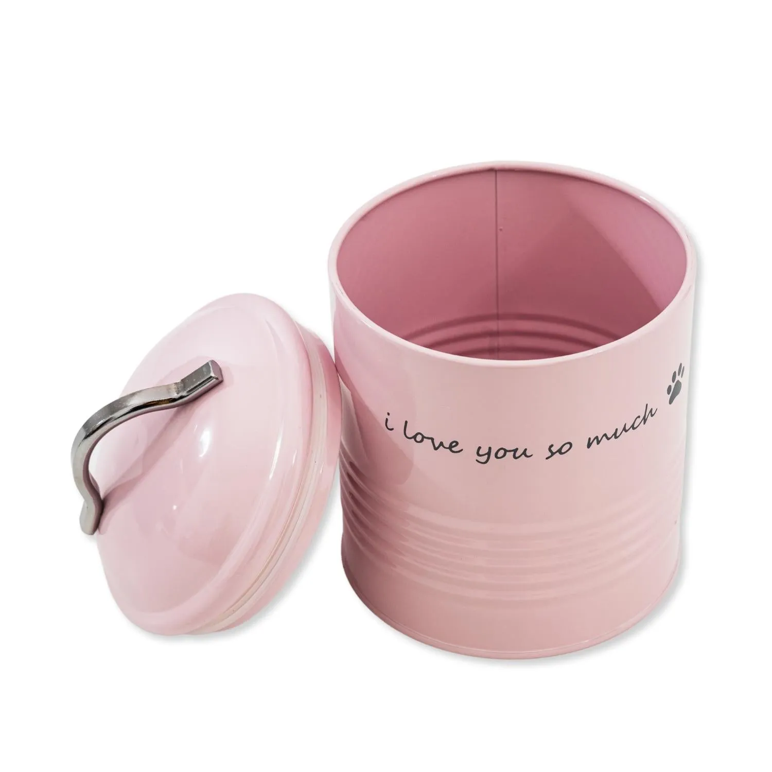 "I Love You So Much" Dog Treat Canister Gift Set – Airtight & Stylish Storage, Durable, Non-Toxic Material by American Pet Supplies
