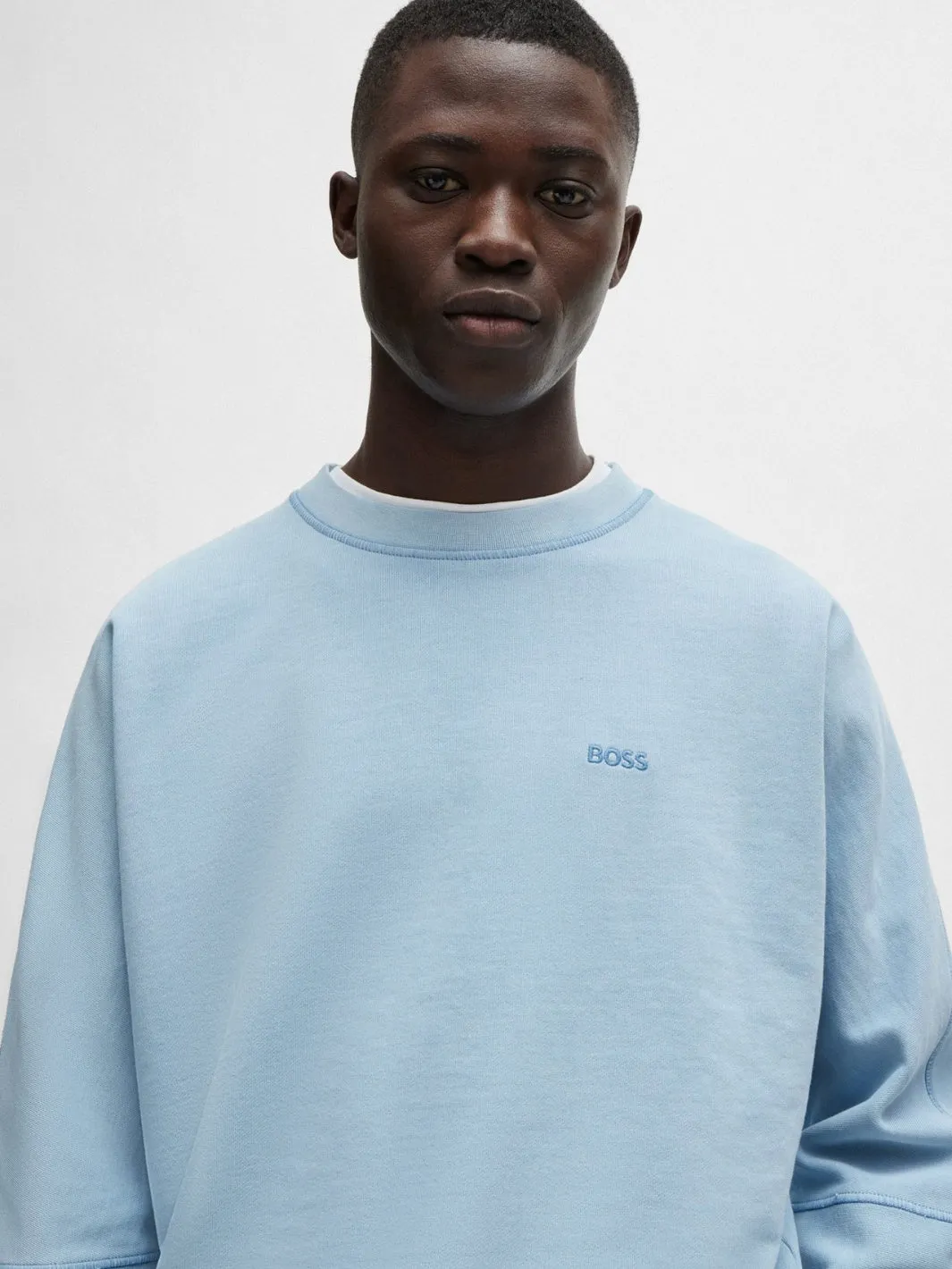 RE-GENERATIVE RELAXED-FIT SWEATSHIRT Blå