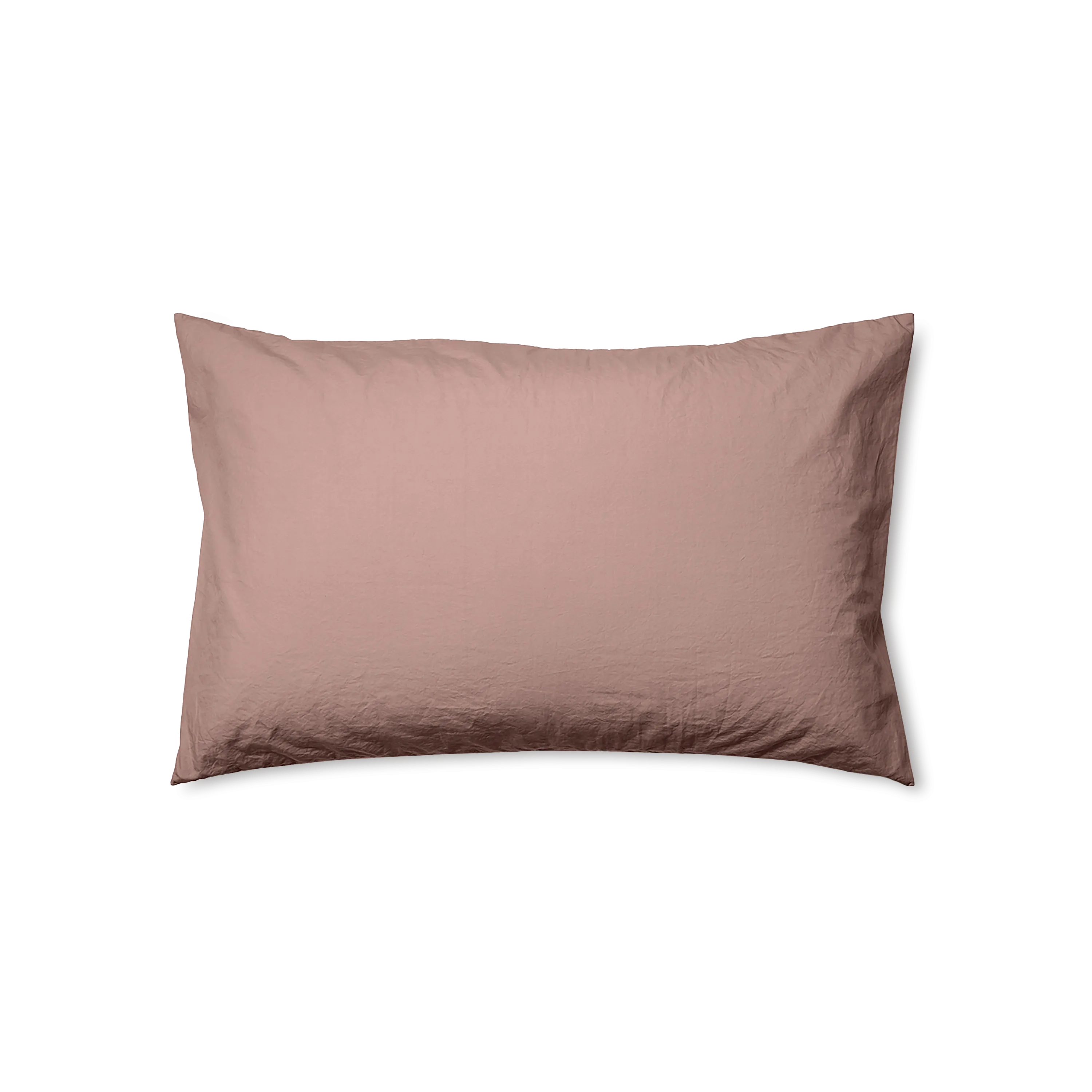 Relaxed Cotton Pillowcase Pair - Rust