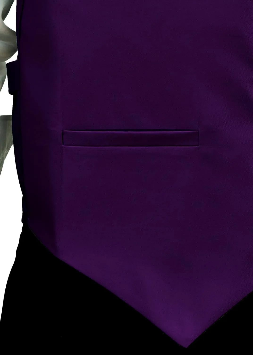 Retreez Men's Solid Color Woven Vest with Tie, Bow Tie 3 Pieces Gift Set
