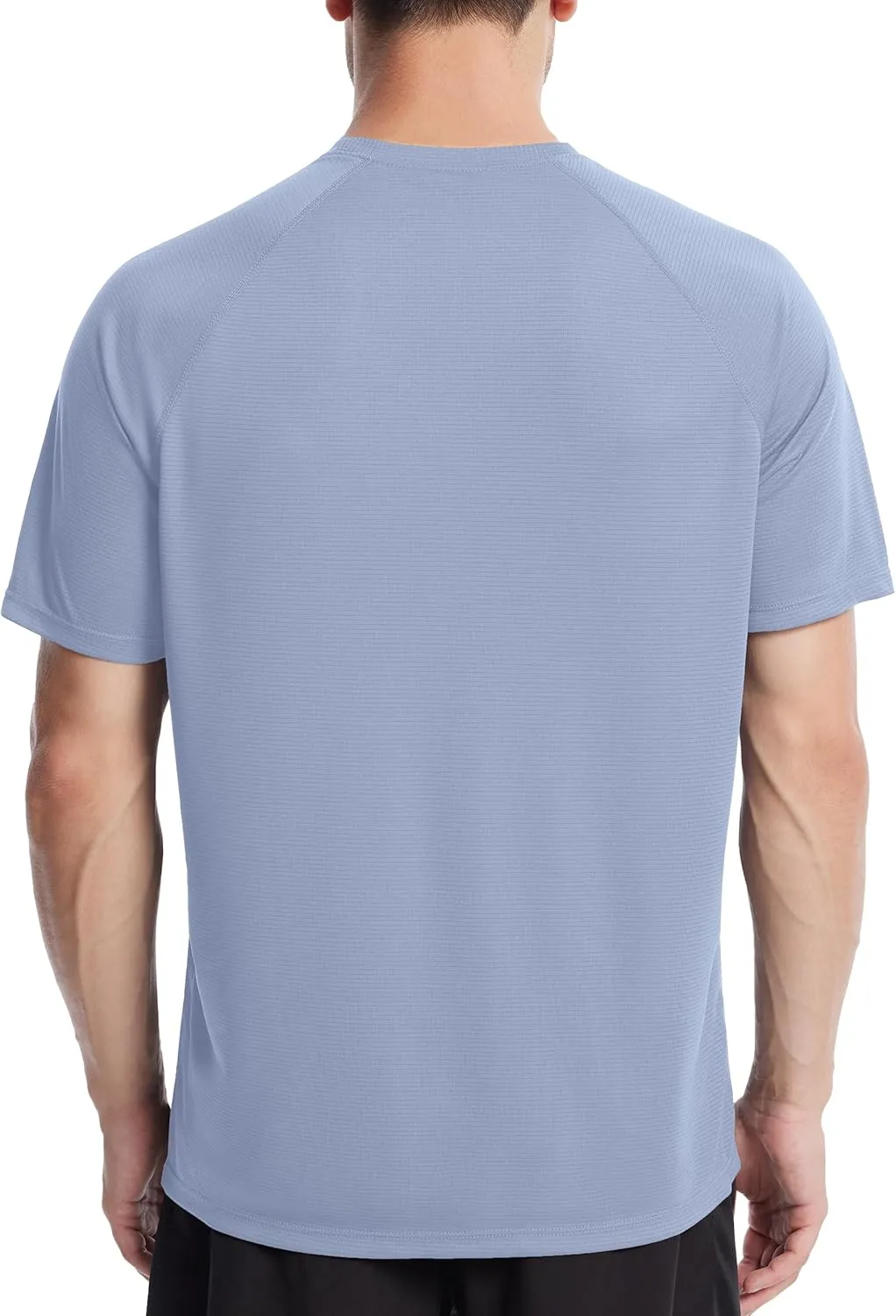 Roadbox Men's UPF 50  Swim Rash Guard, Short Sleeve UV Sun Protection Workout Athletic Shirts Quick Dry Gym Running Tee Tops