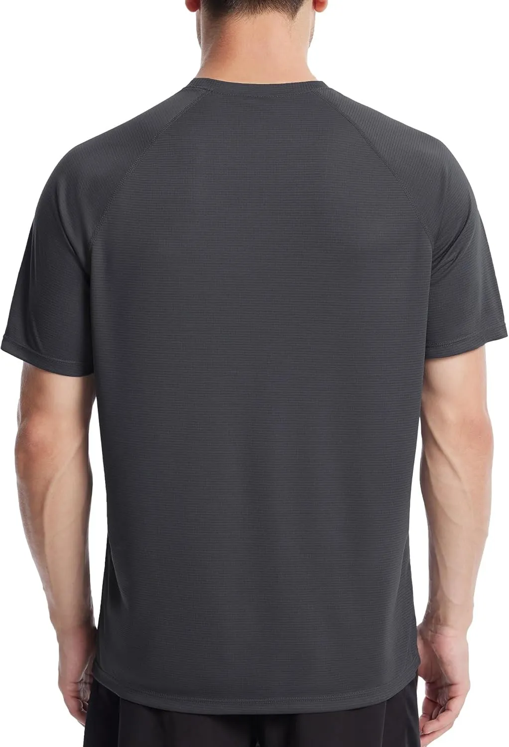 Roadbox Men's UPF 50  Swim Rash Guard, Short Sleeve UV Sun Protection Workout Athletic Shirts Quick Dry Gym Running Tee Tops