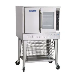 Royal RECO-1 Single Standard Depth Full Size Electric Convection Oven – 3Ph, 208V
