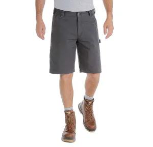 RUGGED FLEX™ RELAXED FIT CANVAS UTILITY WORK SHORT - SHADOW