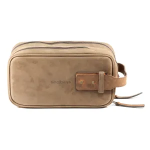 Ruitertassen Leisure Leather Toiletry Bag, Ranger Brown