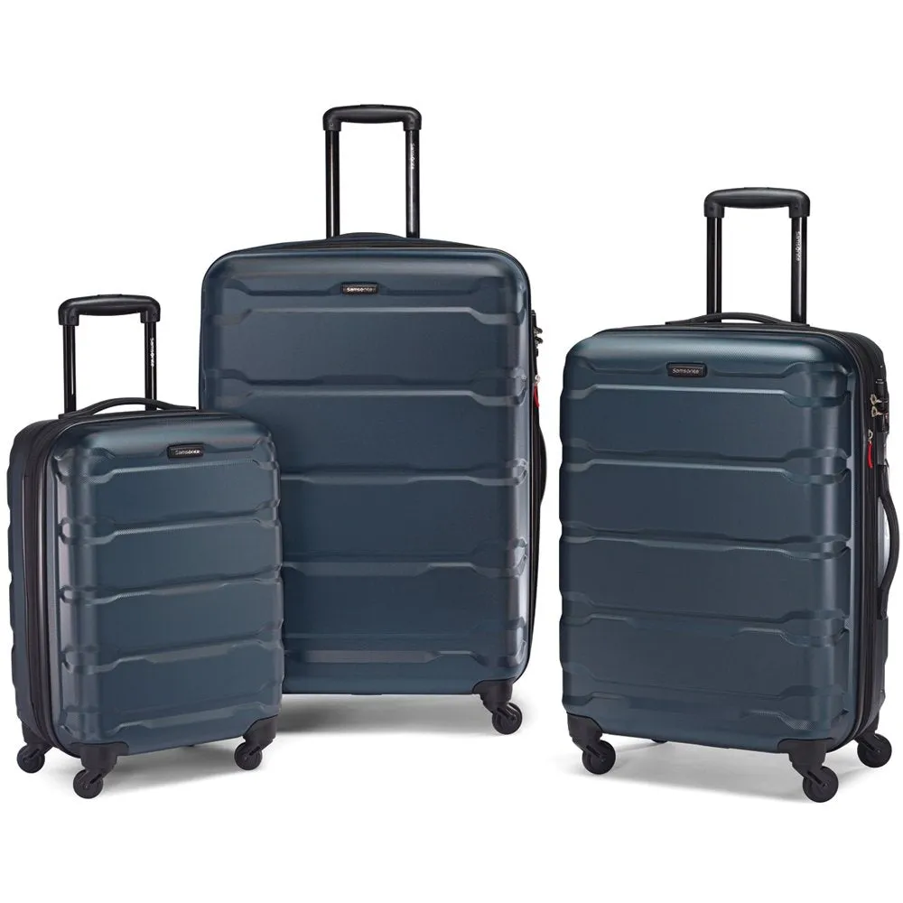 Samsonite 68311-2824 Omni Hardside Luggage Nested Spinner Set 20 Inch, 24 Inch, 28 Inch - Teal Bundle with Manual Luggage Scale