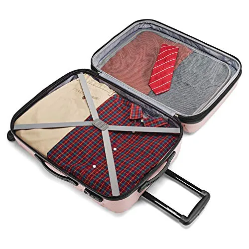 Samsonite Omni Hardside Nested Luggage Spinner Set, Pink