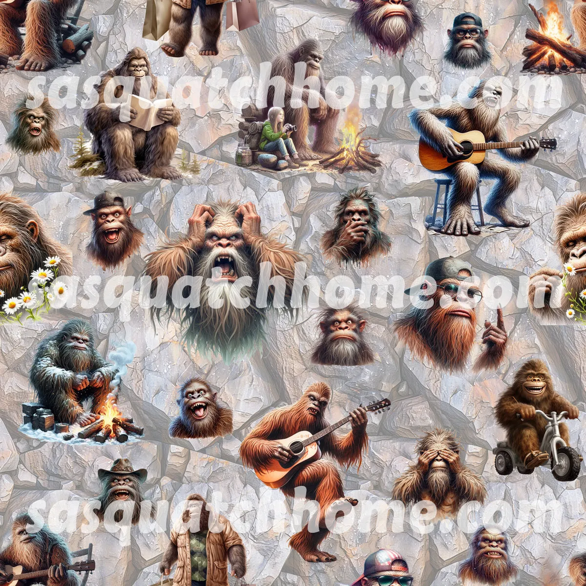 Sasquatch, Bigfoot 6 pc Bathroom Accessories Set