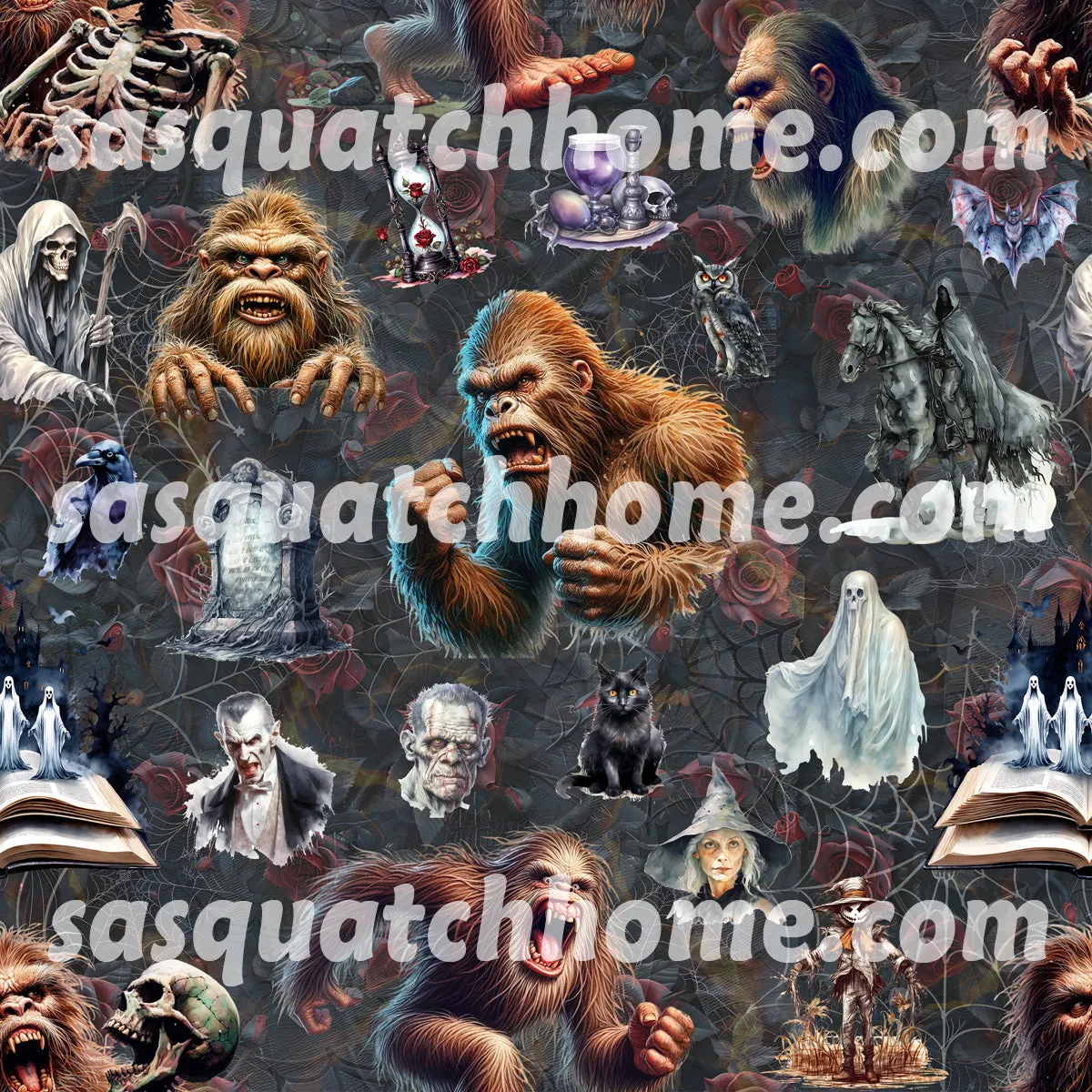 Sasquatch, Bigfoot 6 pc Bathroom Accessories Set
