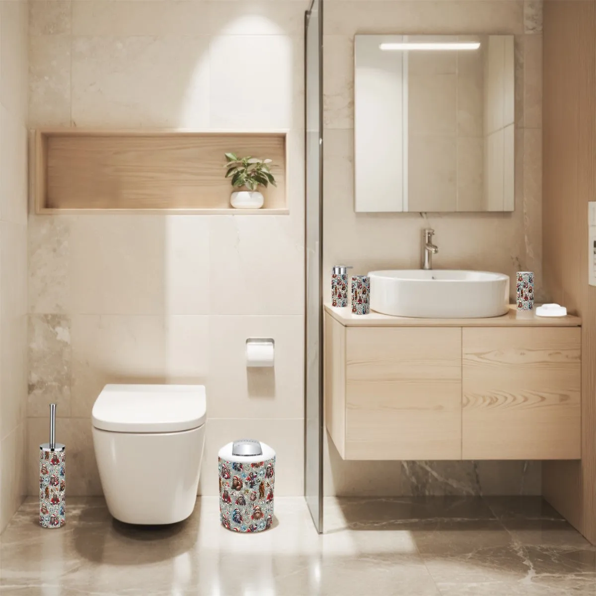 Sasquatch, Bigfoot 6 pc Bathroom Accessories Set
