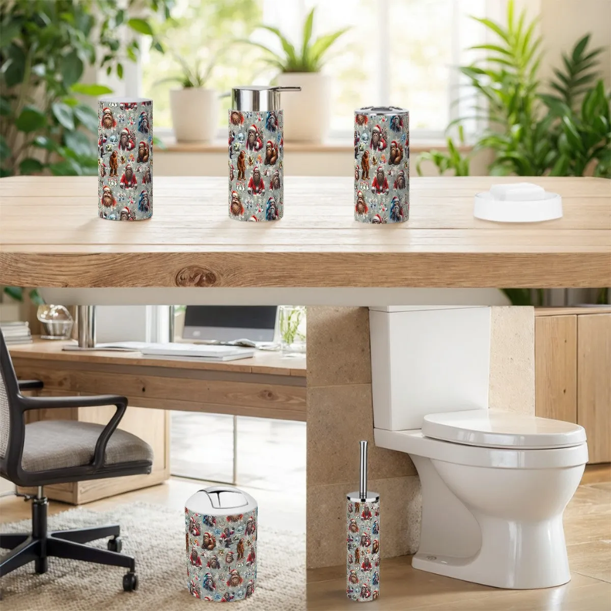 Sasquatch, Bigfoot 6 pc Bathroom Accessories Set