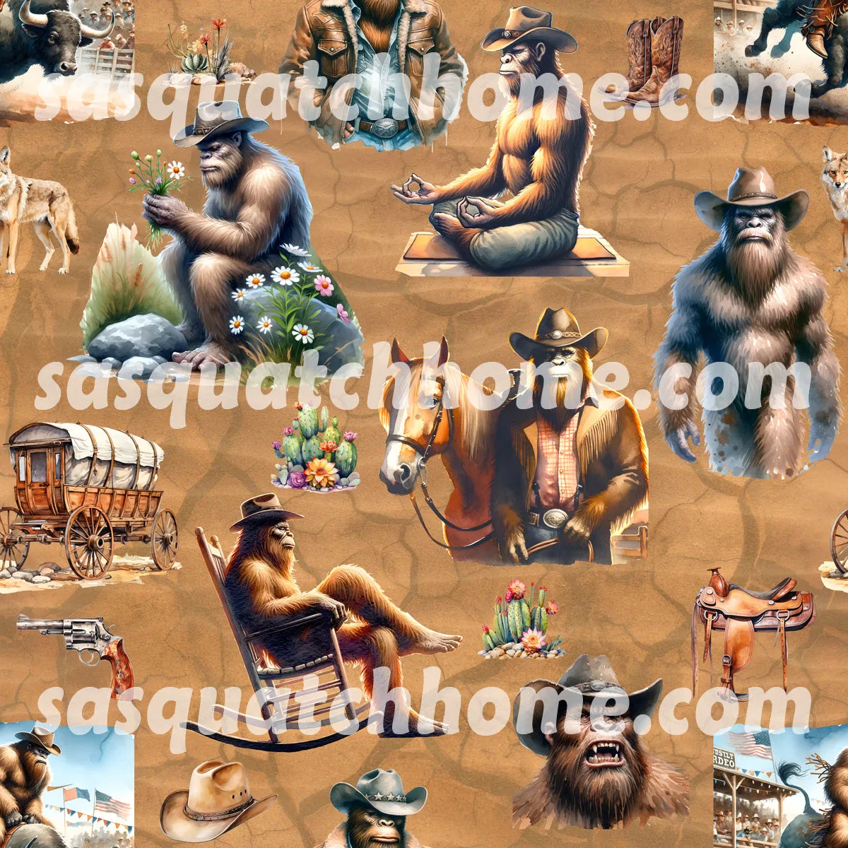 Sasquatch, Bigfoot 6 pc Bathroom Accessories Set