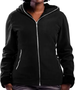 SCOTTeVEST Hoodie for Women - 14 Hidden Pockets - Warm Fleece Zip Up Sweatshirt for Travel & More
