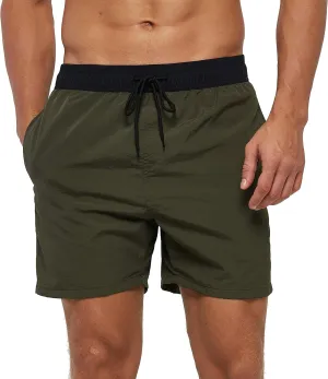 SILKWORLD Men's Swim Trunks Quick Dry Beach Shorts with Pockets