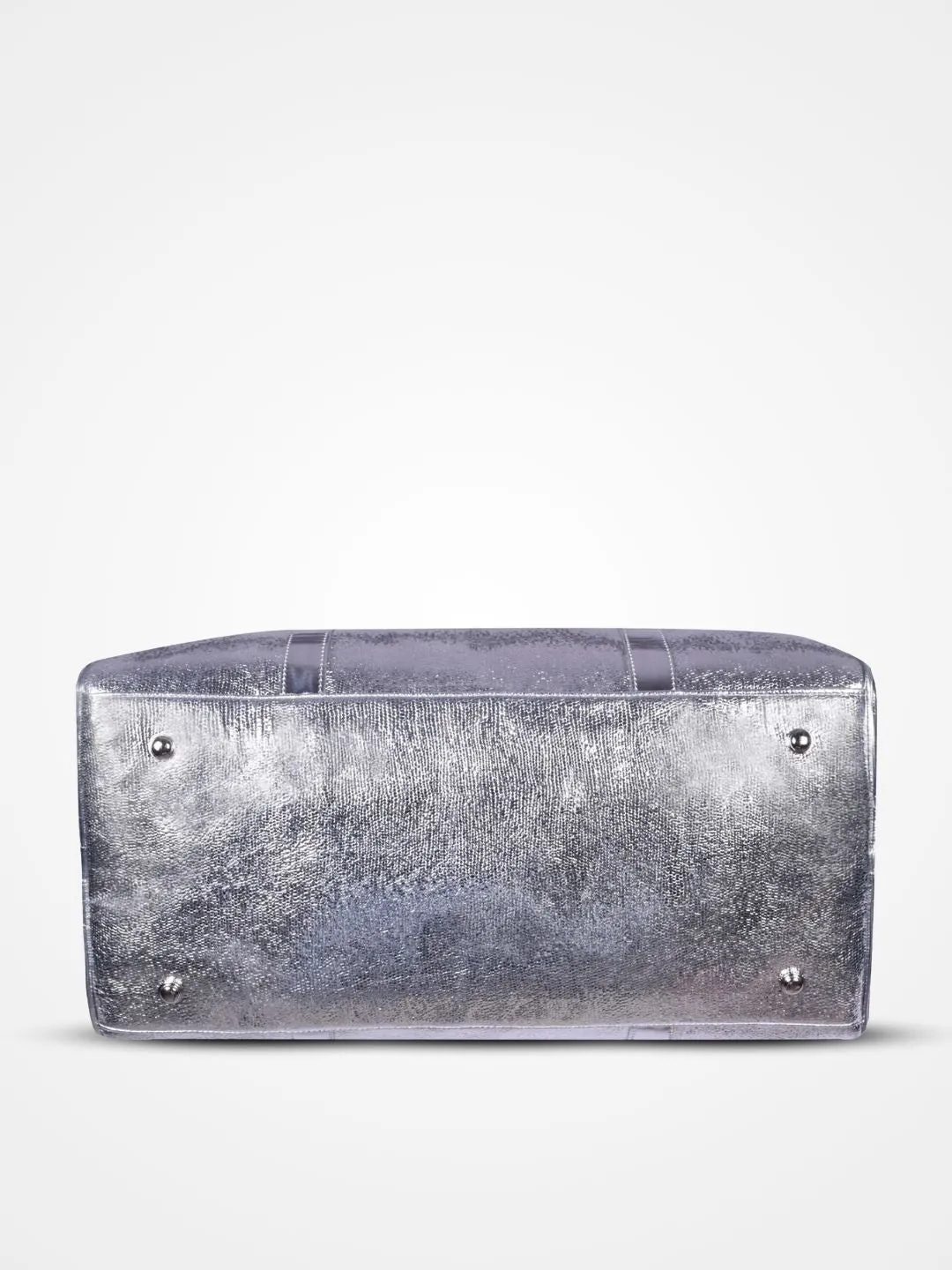 Silver cabin bag with toiletry pouch