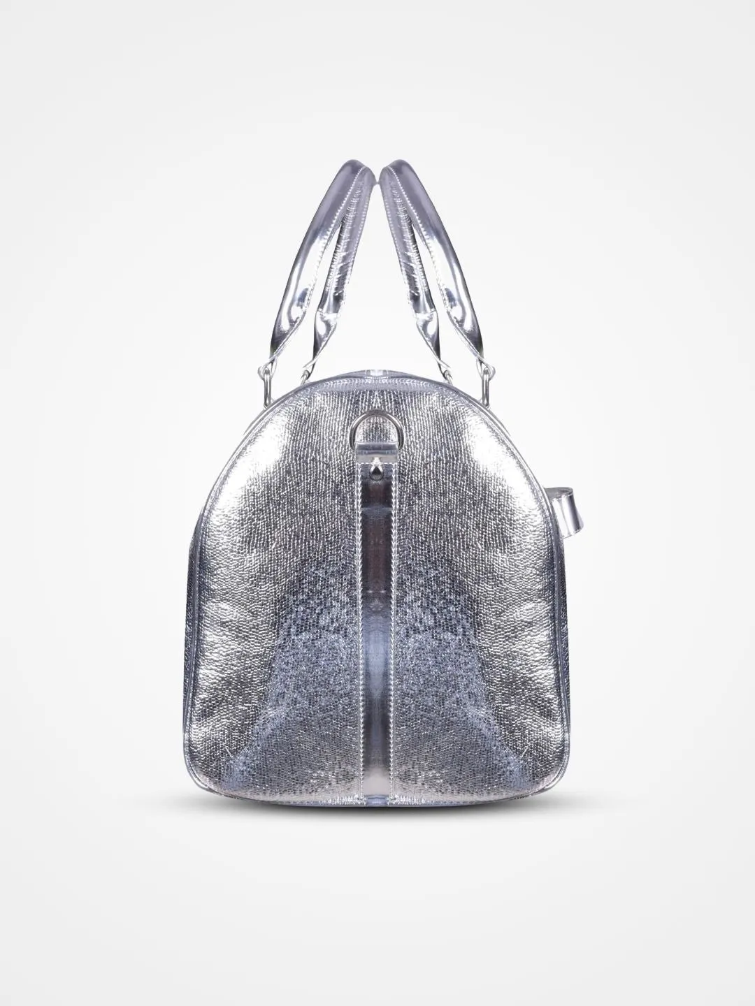Silver cabin bag with toiletry pouch