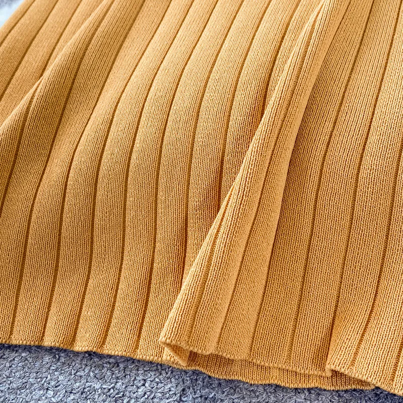 Sleeveless Stretchy Knitted Dress