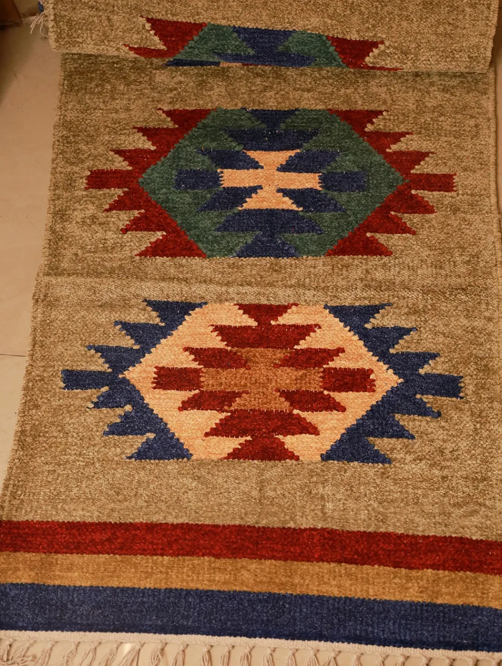 Soft Cotton Woven Yoga Mat - Panja Ornate