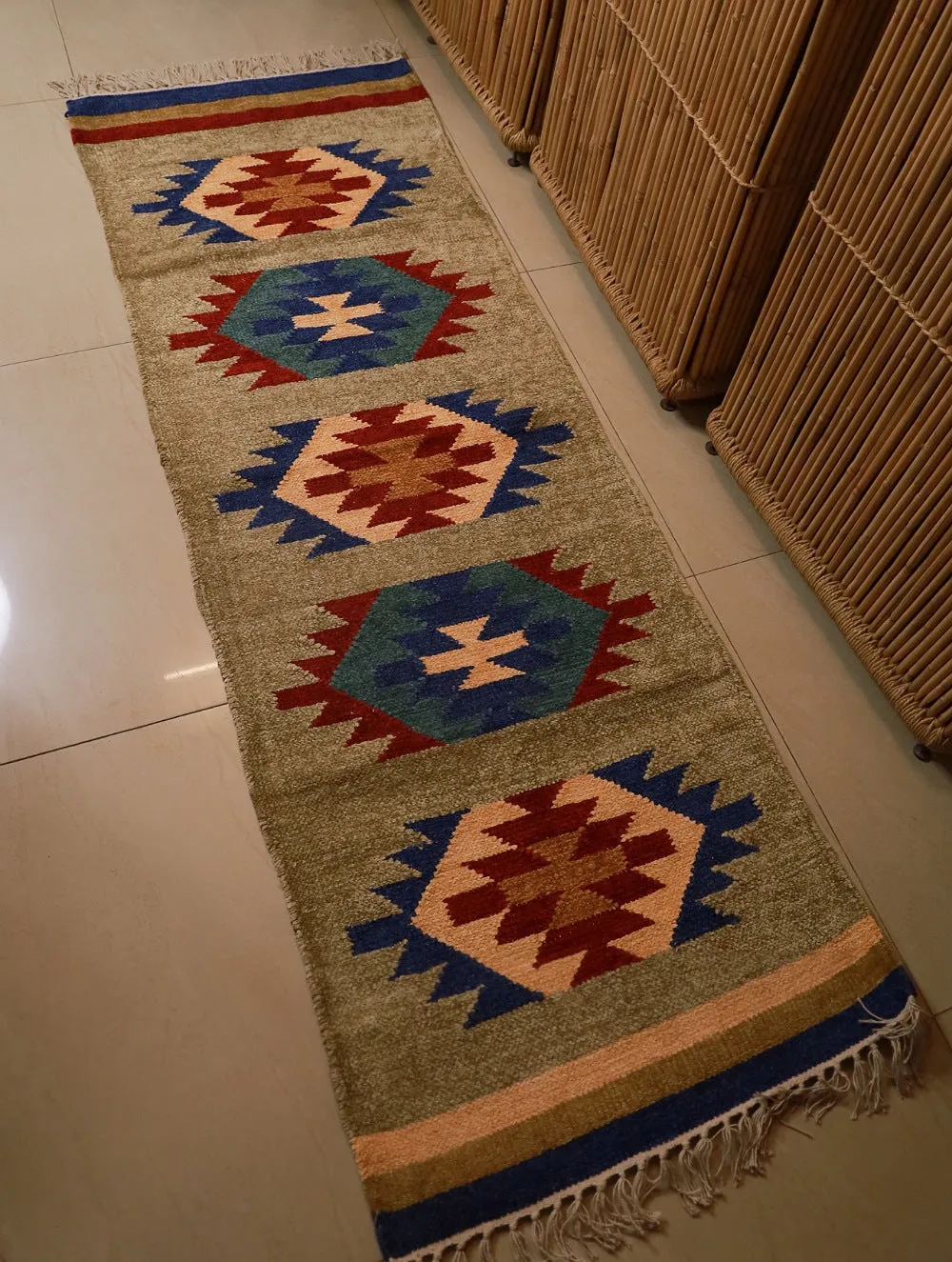 Soft Cotton Woven Yoga Mat - Panja Ornate