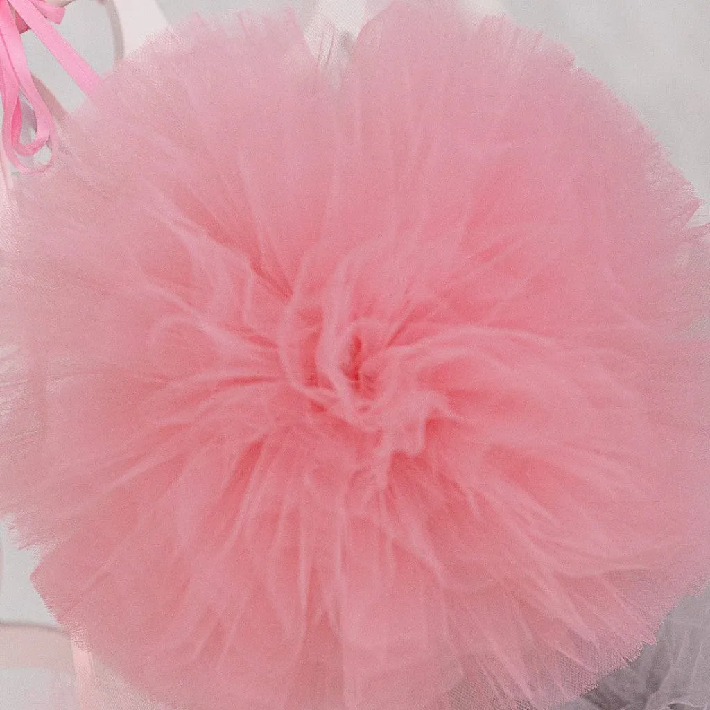 Soft pink tulle pom pom