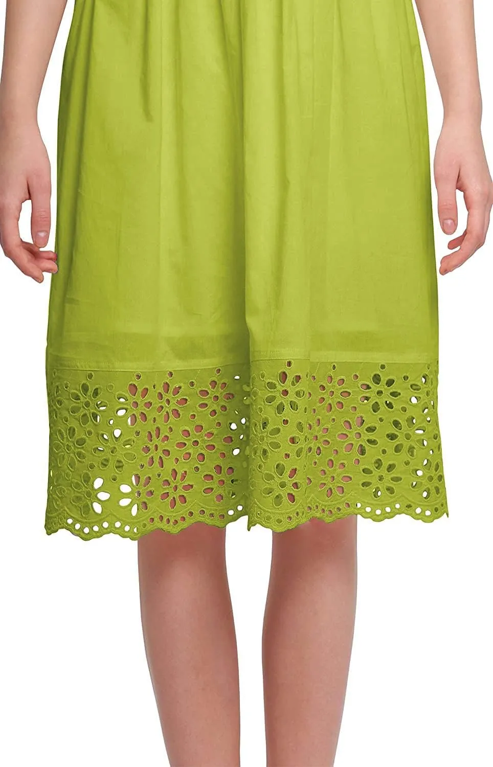 Solid Midi Dress for Women Plus Size Lace Details Clothing Summer Wear