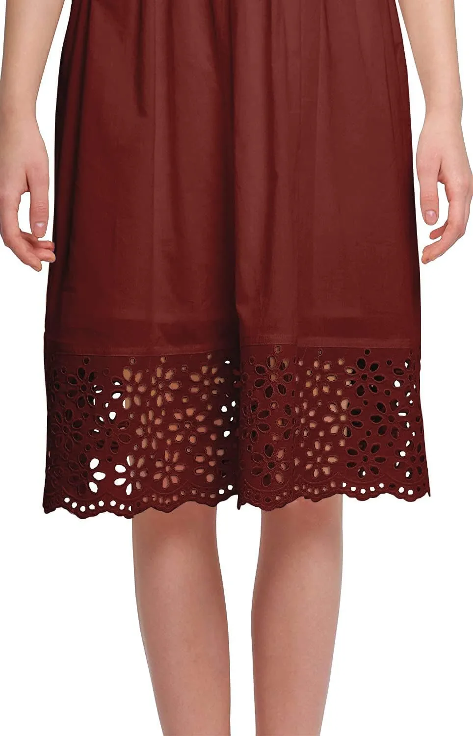 Solid Midi Dress for Women Plus Size Lace Details Clothing Summer Wear