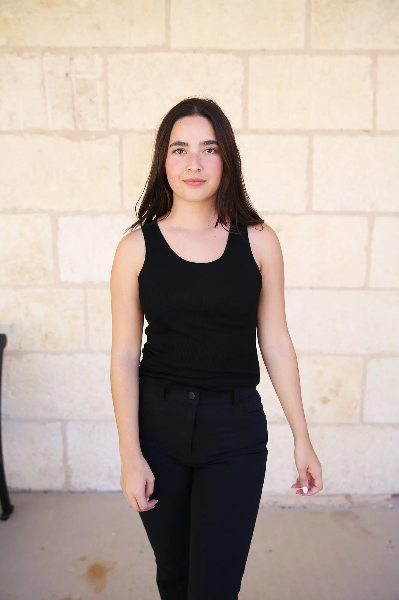 Soren Jersey Tank Black