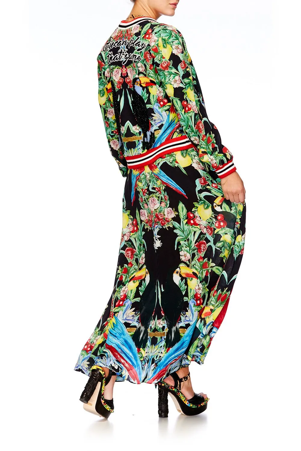 STRAPPY WRAP DRESS TOUCAN PLAY