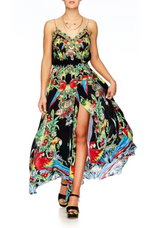 STRAPPY WRAP DRESS TOUCAN PLAY