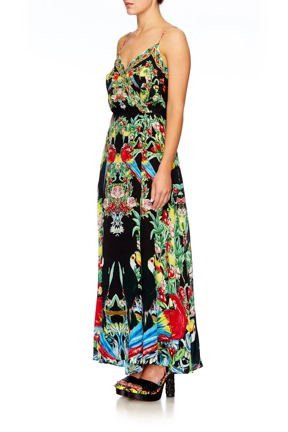 STRAPPY WRAP DRESS TOUCAN PLAY