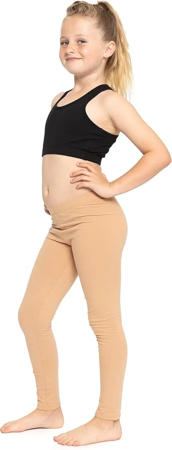STRETCH IS COMFORT Oh So Soft Solid Youth Girls and Plus Size Leggings | Comfortable Fit for Everyday Activities | Size 2-16
