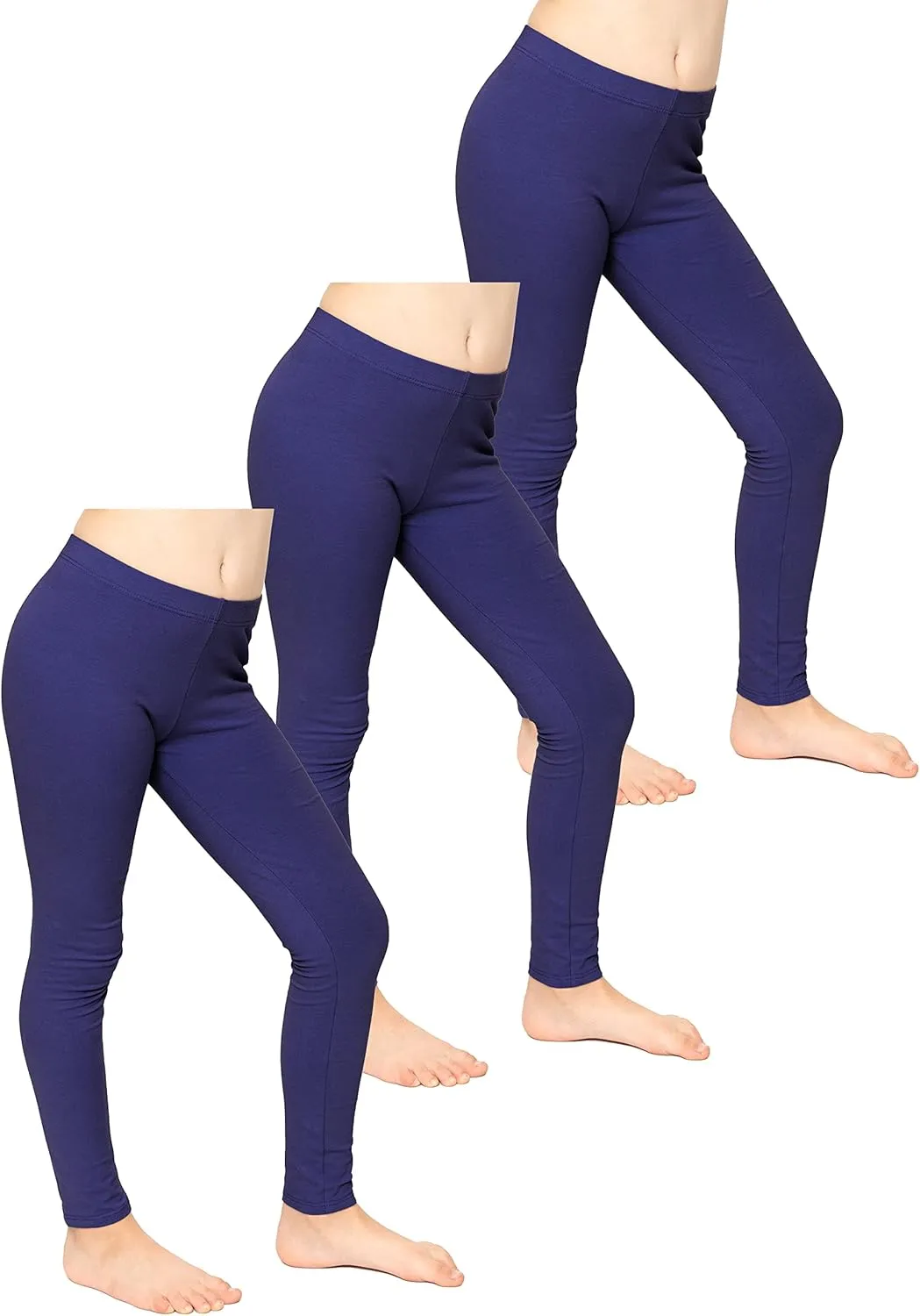 STRETCH IS COMFORT Oh So Soft Solid Youth Girls and Plus Size Leggings | Comfortable Fit for Everyday Activities | Size 2-16