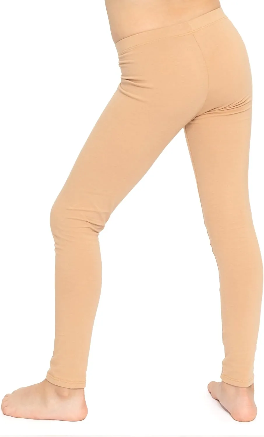 STRETCH IS COMFORT Oh So Soft Solid Youth Girls and Plus Size Leggings | Comfortable Fit for Everyday Activities | Size 2-16